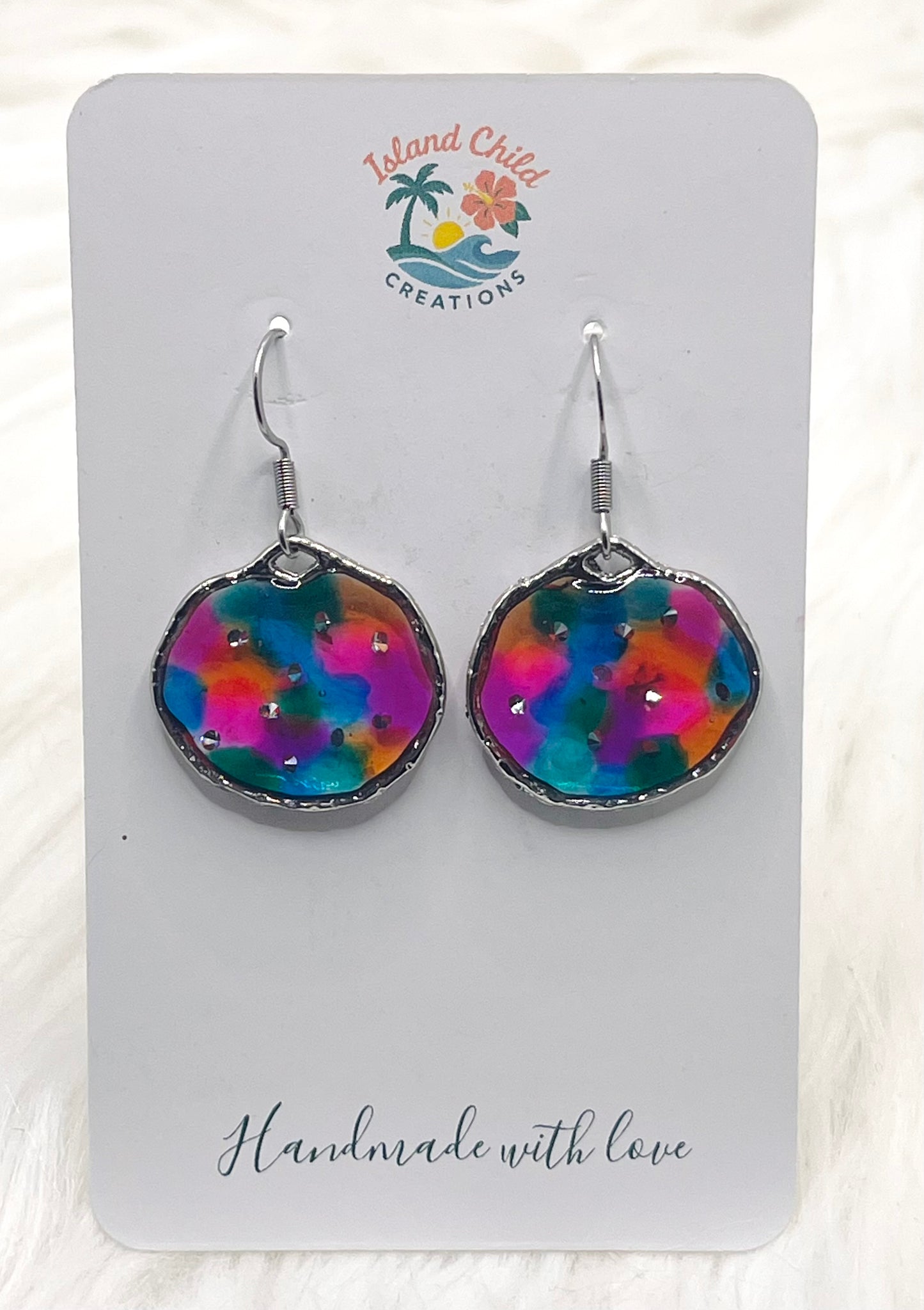 SILVER MULTICOLOR DANGLES