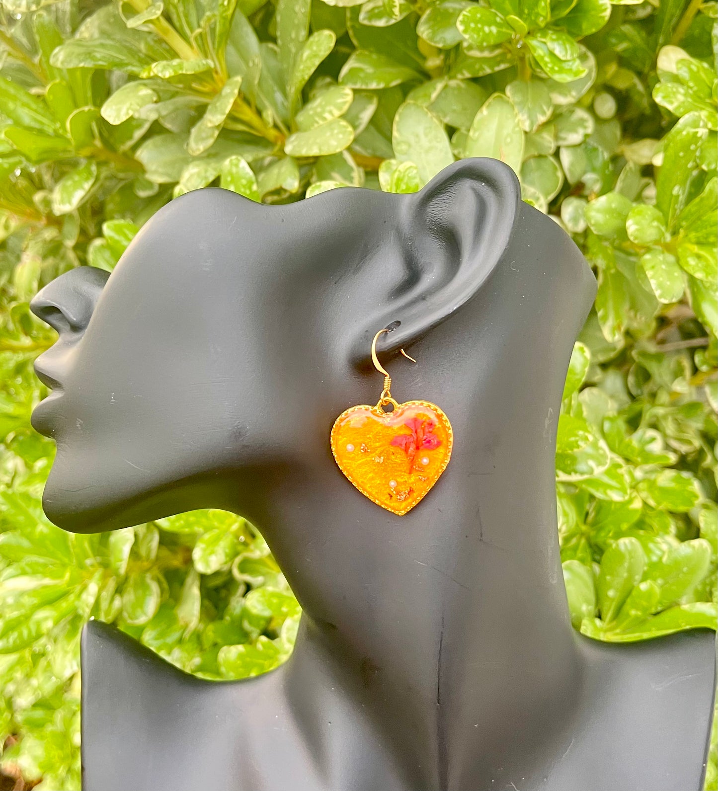 YELLOW FLORAL DANGLES