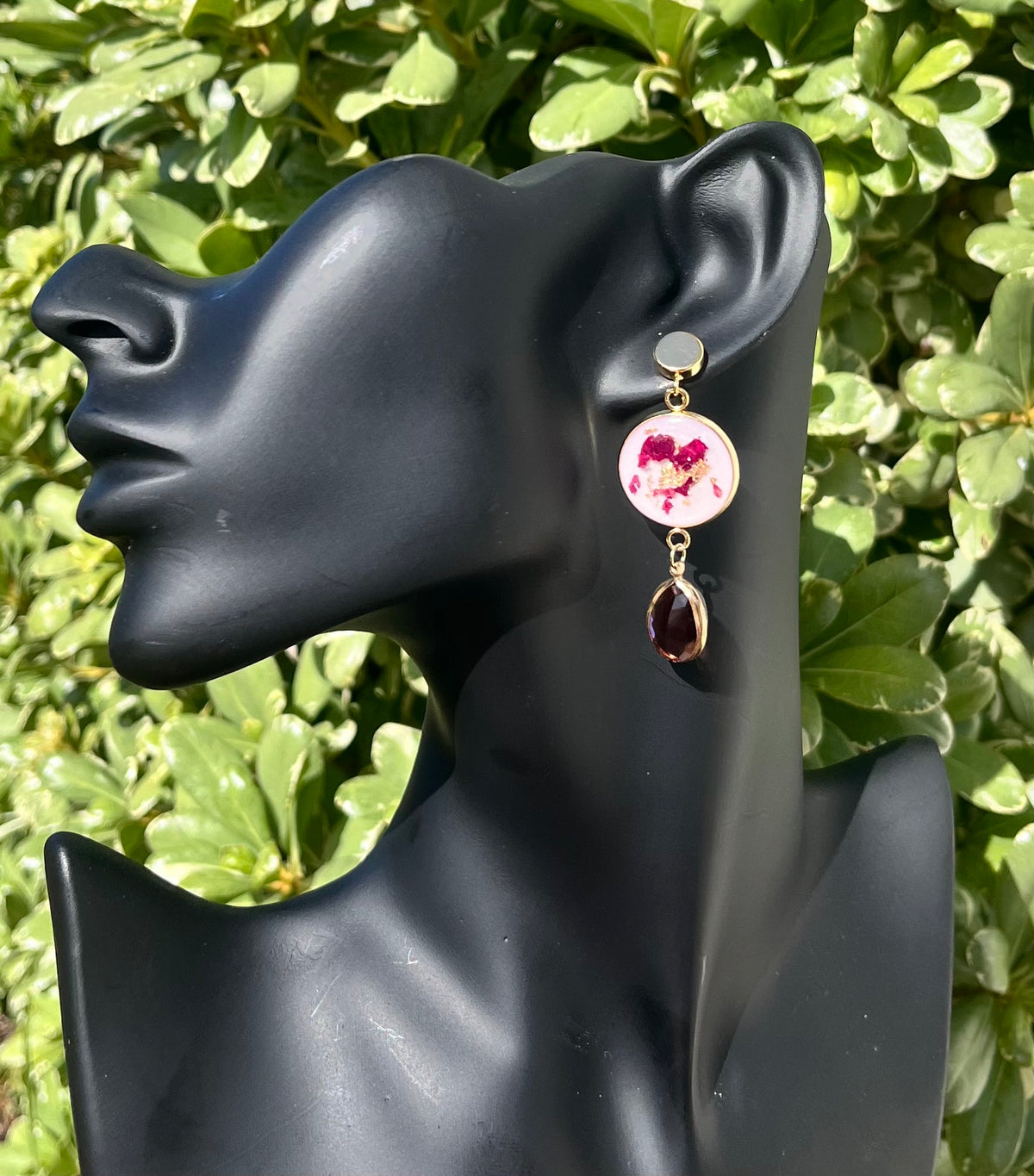 ROSE FLORAL DANGLES