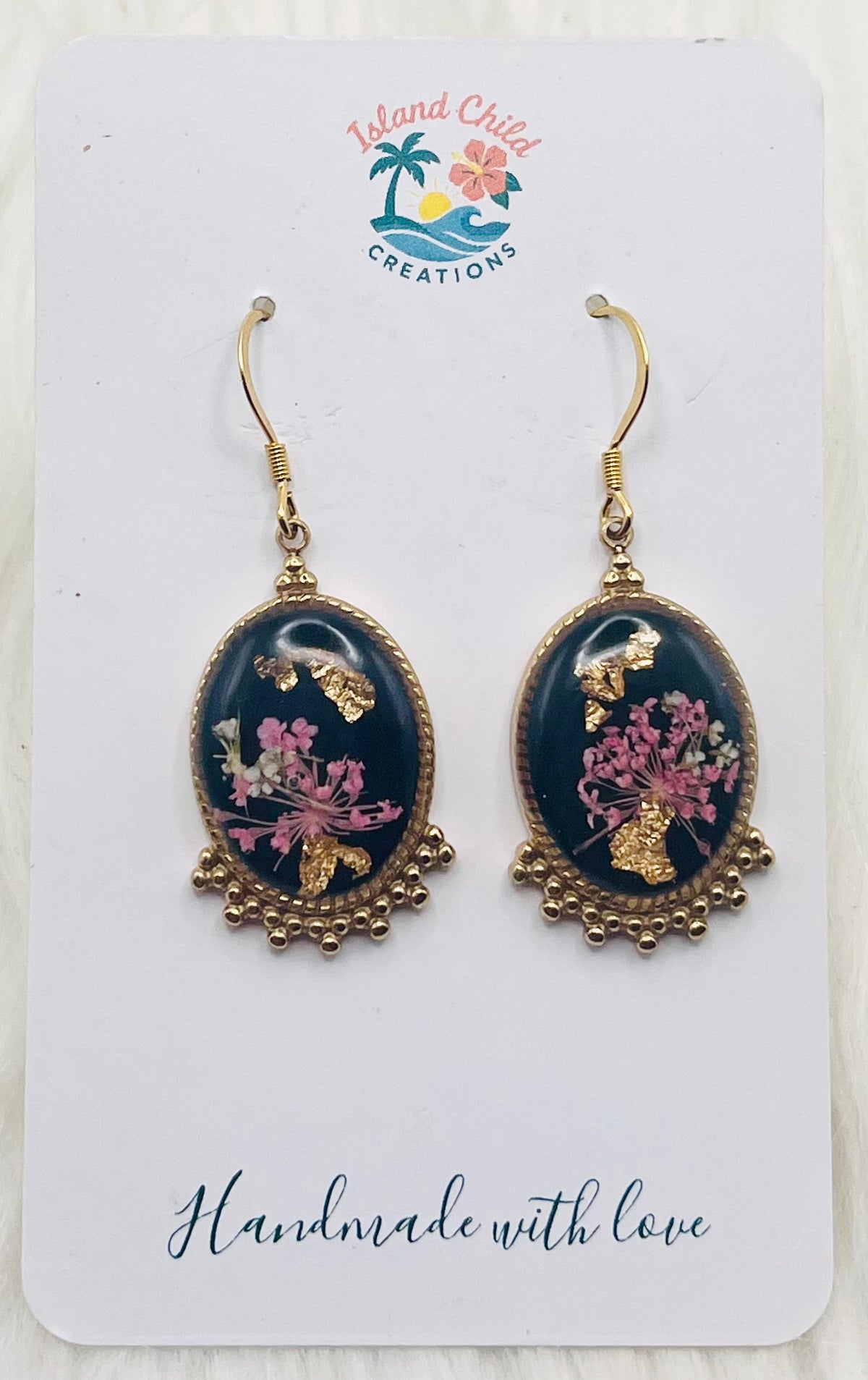 VINTAGE FLARED FLORAL DANGLES