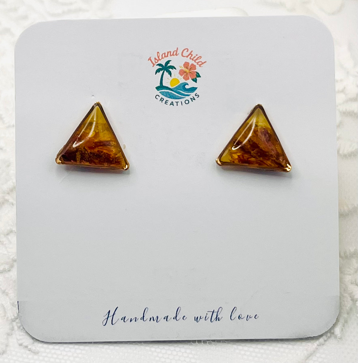 YELLOW FLORAL STUDS
