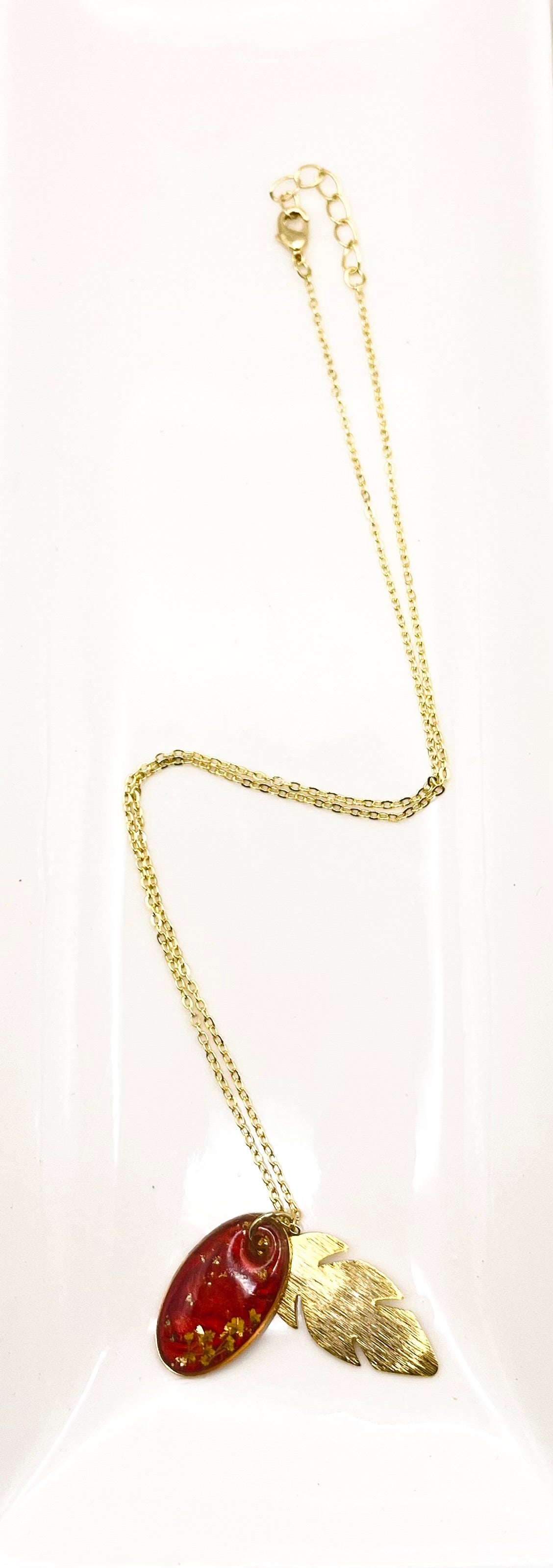 COPPER FLORAL NECKLACE