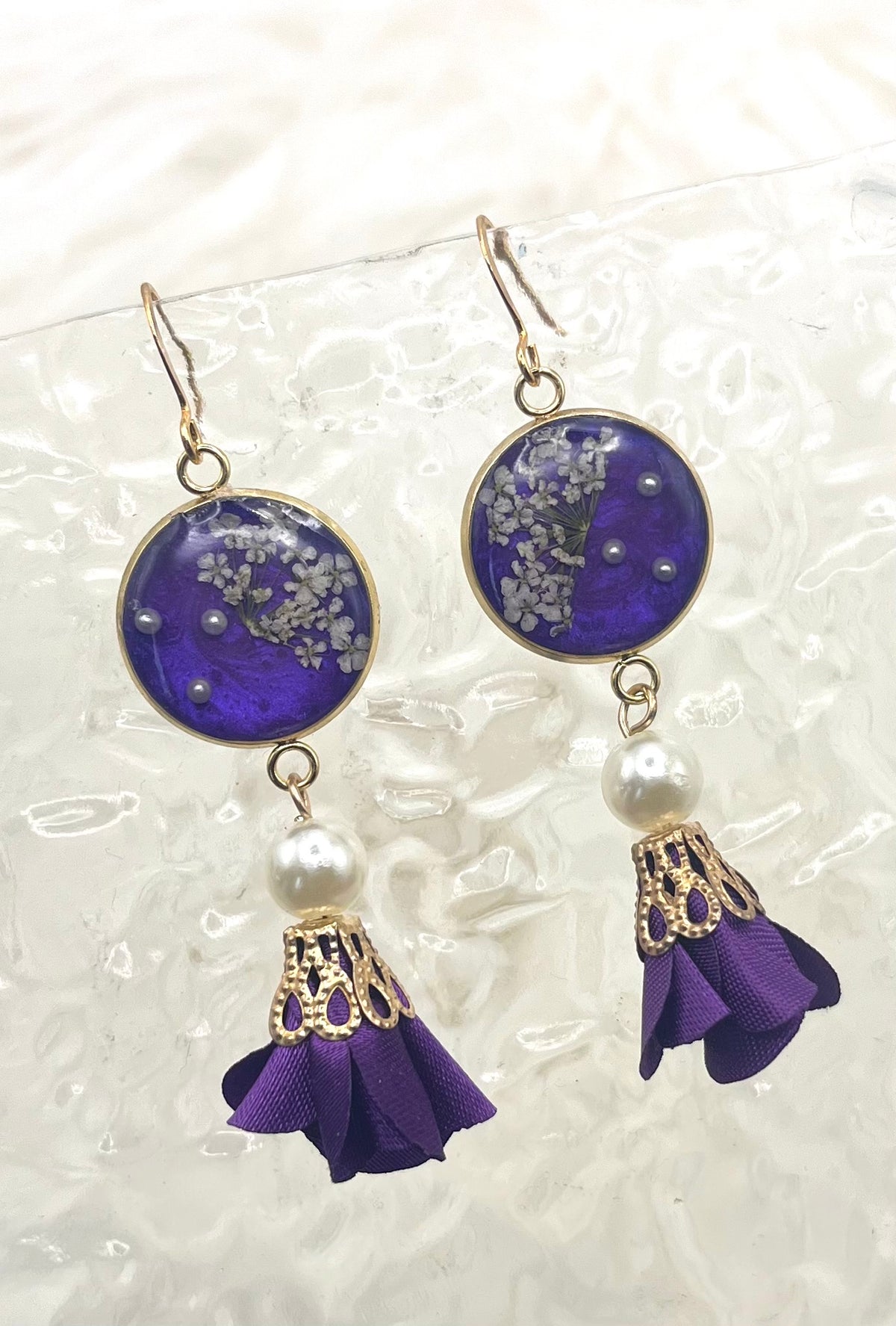 FLORAL TASSEL DANGLES