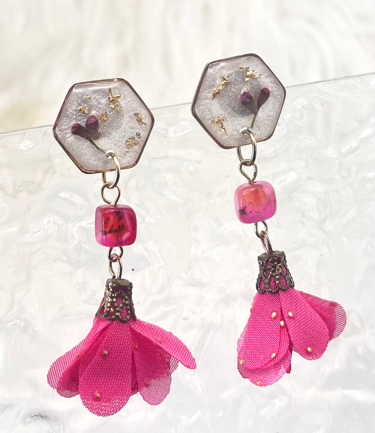 FLORAL TASSEL DANGLES