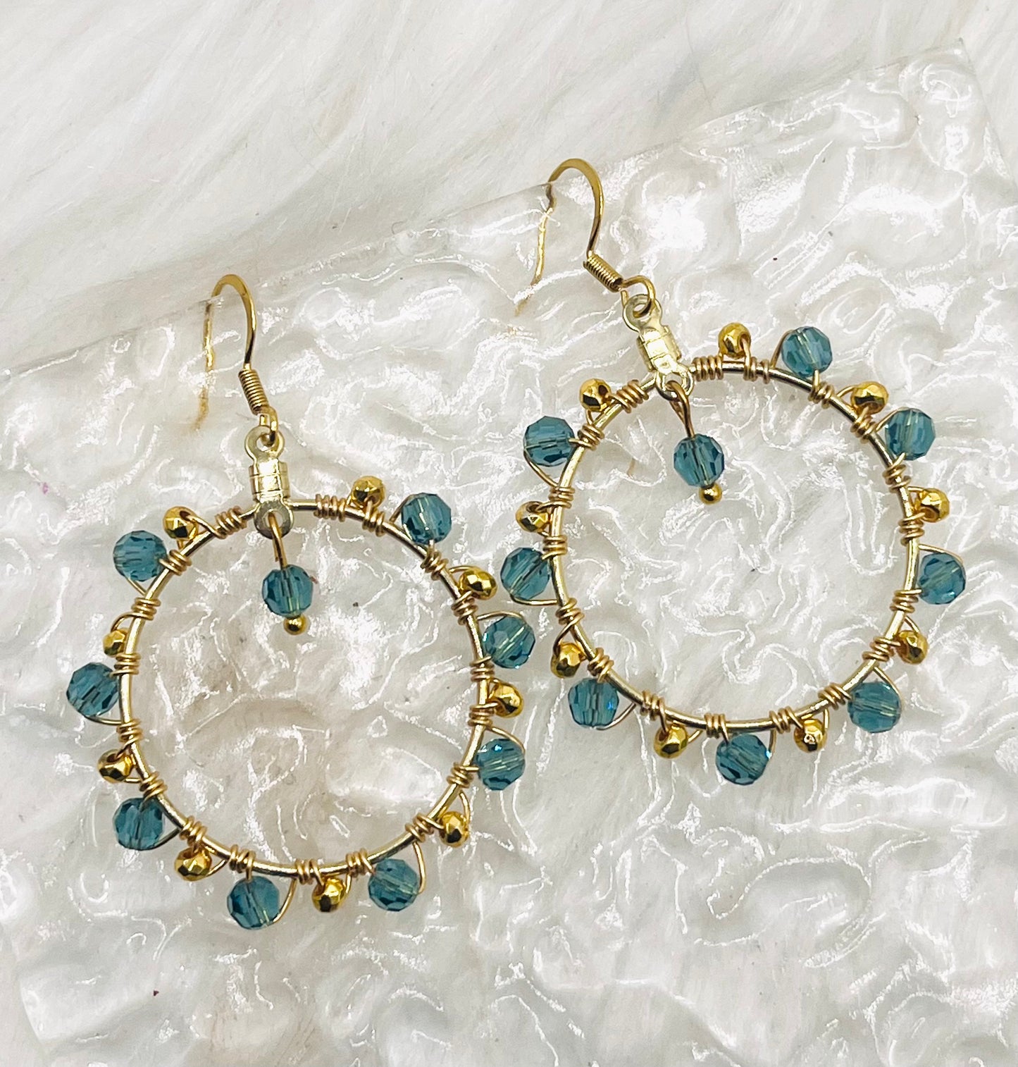 PRECIOSA CRYSTAL CIRCLE DANGLES