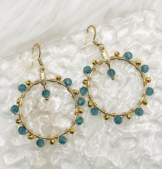 PRECIOSA CRYSTAL CIRCLE DANGLES