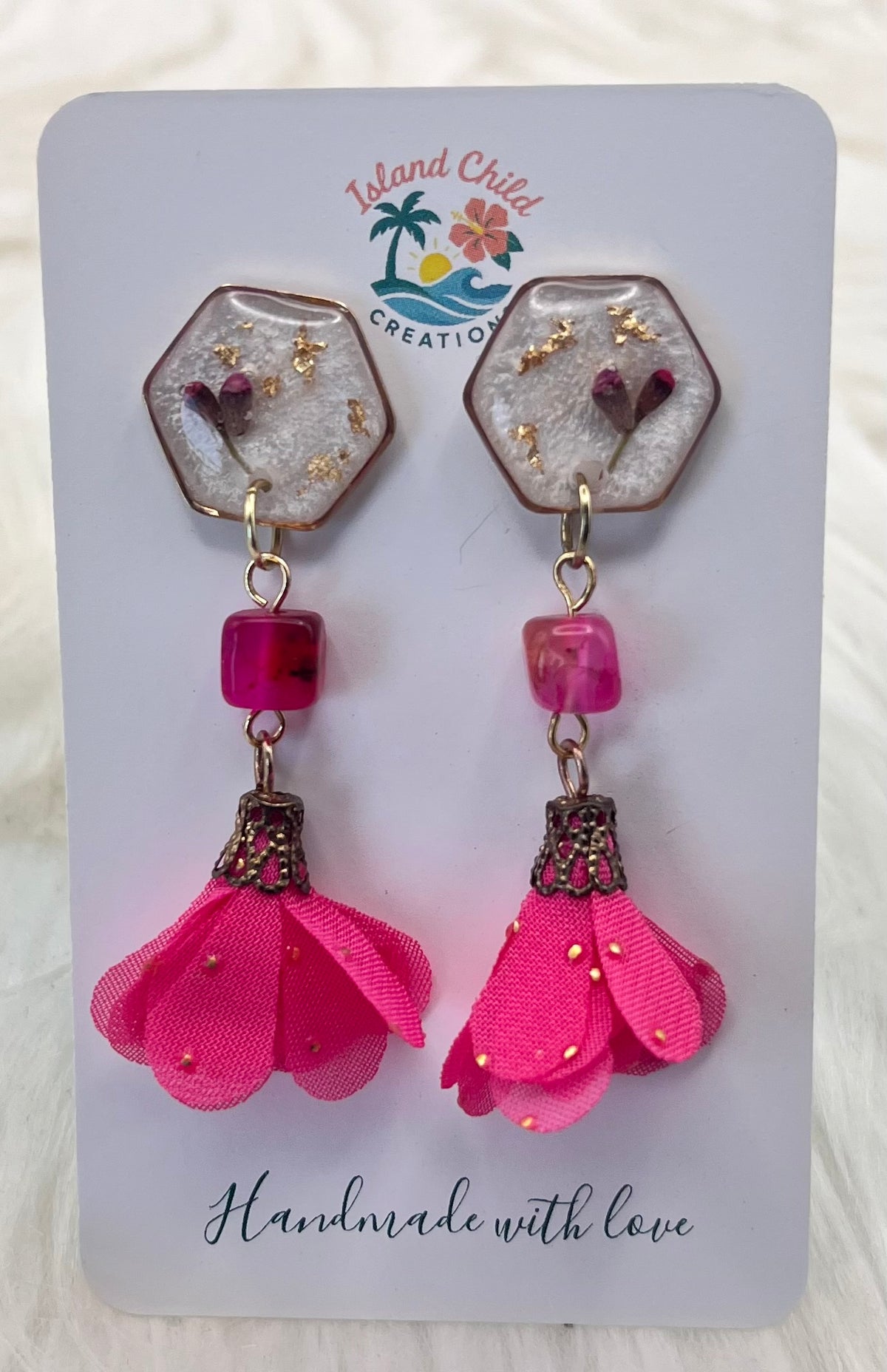 FLORAL TASSEL DANGLES