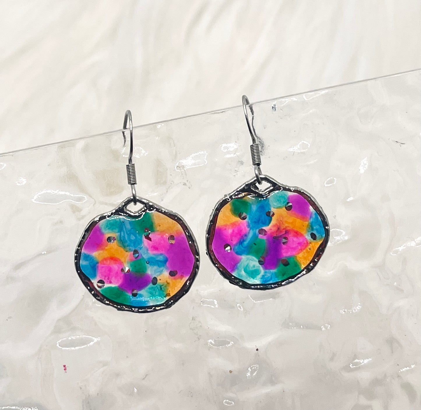 SILVER MULTICOLOR DANGLES