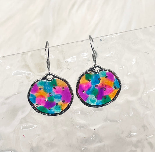 SILVER MULTICOLOR DANGLES