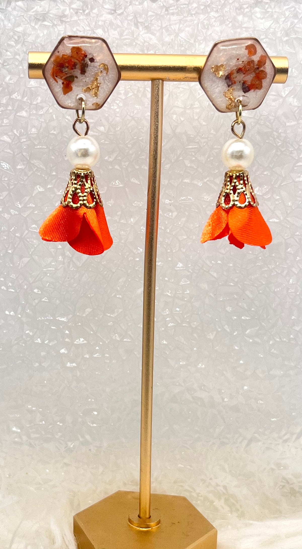FLORAL TASSEL DANGLES