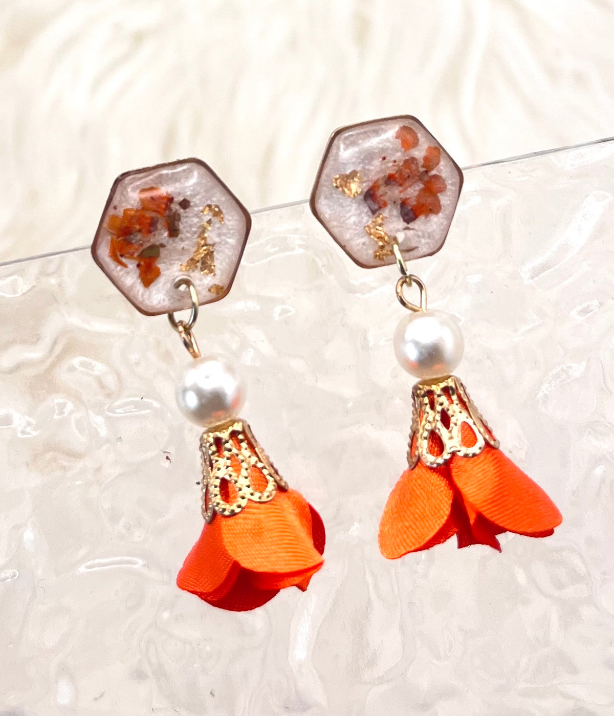 FLORAL TASSEL DANGLES