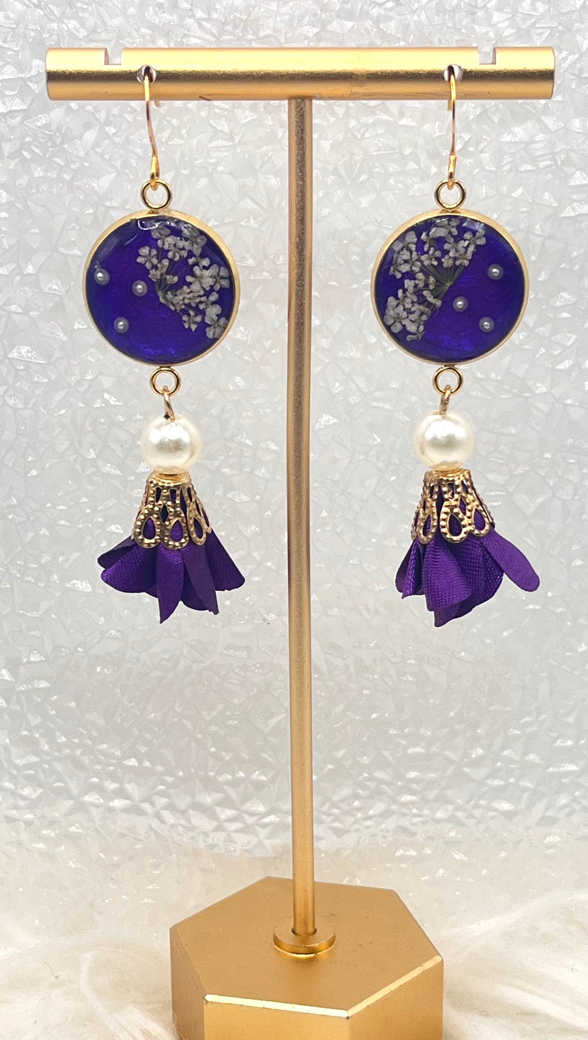 FLORAL TASSEL DANGLES