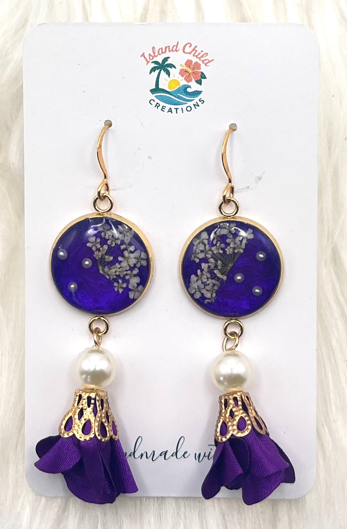 FLORAL TASSEL DANGLES