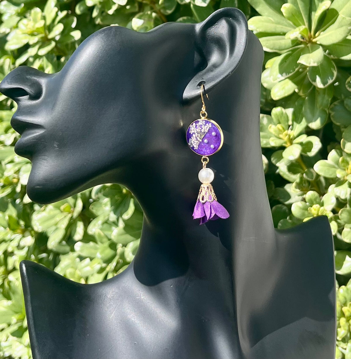FLORAL TASSEL DANGLES