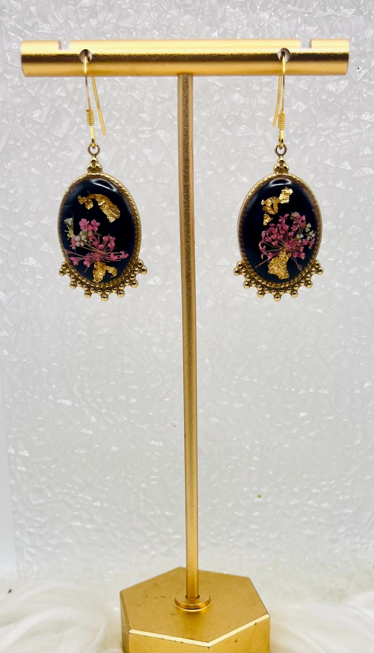 VINTAGE FLARED FLORAL DANGLES