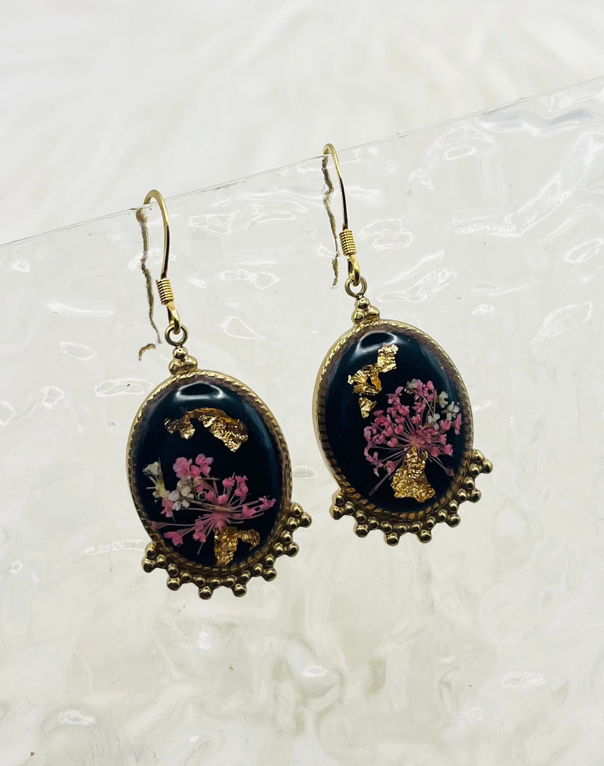 VINTAGE FLARED FLORAL DANGLES