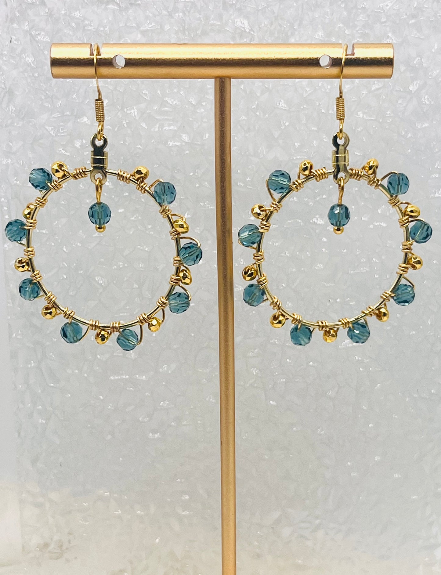 PRECIOSA CRYSTAL CIRCLE DANGLES
