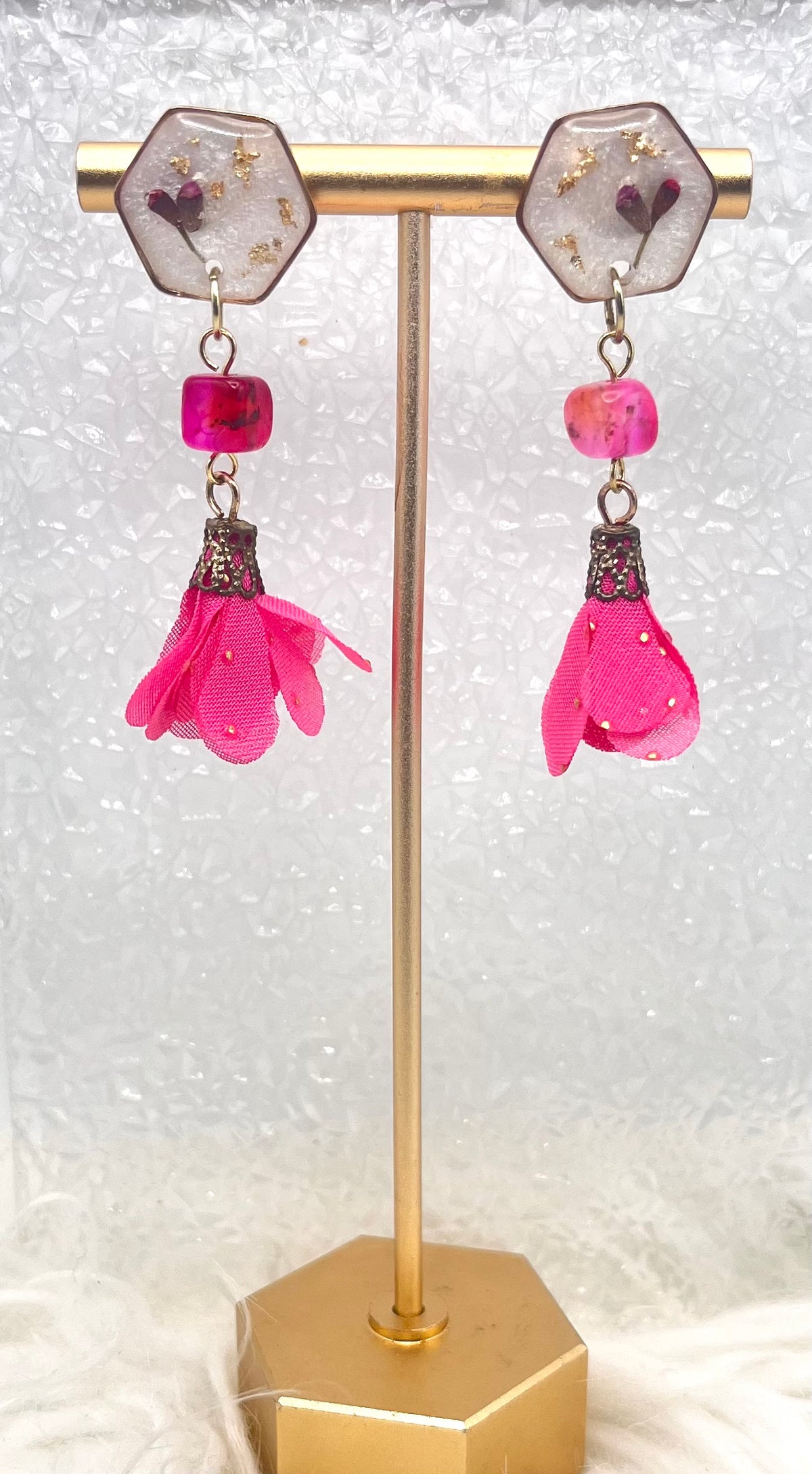 FLORAL TASSEL DANGLES